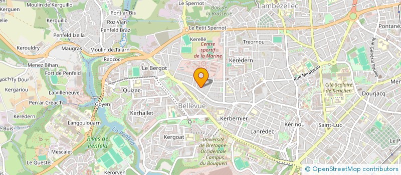 localisation de l'entreprise SCI SANI  BREST