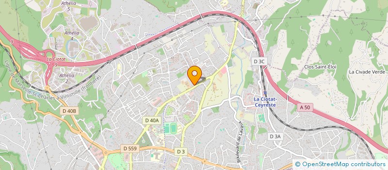 localisation de l'entreprise SCI SANIERES DE TAMAHYS  LA CIOTAT