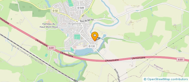 localisation de l'entreprise SCI SANISA DU PALIS  ARGENTRE