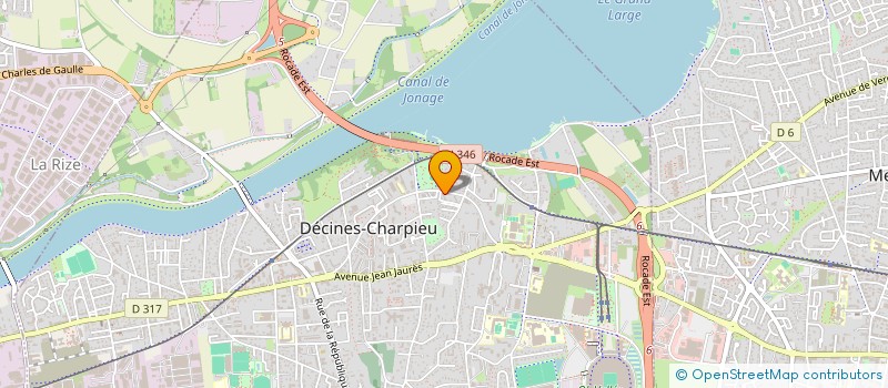 localisation de l'entreprise SCI SANJ  DECINES-CHARPIEU