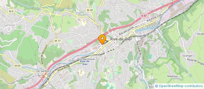 localisation de l'entreprise SCI SANJYS  RIVE-DE-GIER