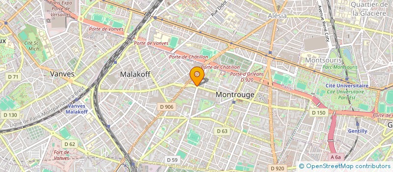 localisation de l'entreprise SCI SANKO  MONTROUGE