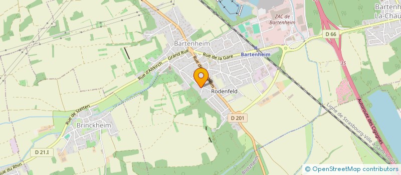 localisation de l'entreprise SCI SANLAN  BARTENHEIM