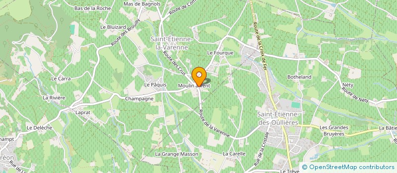 localisation de l'entreprise SCI SANLAVILLE INVEST  SAINT-ETIENNE-LA-VARENNE