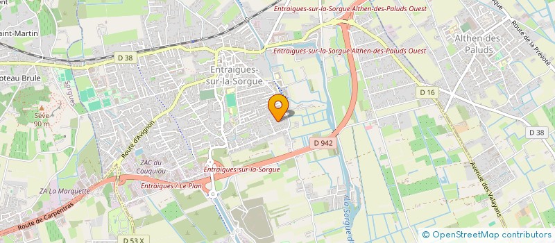 localisation de l'entreprise SCI SANLE  ENTRAIGUES-SUR-LA-SORGUE