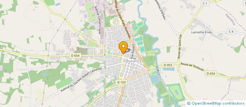 localisation de l'entreprise SCI SANLER  FLEURANCE