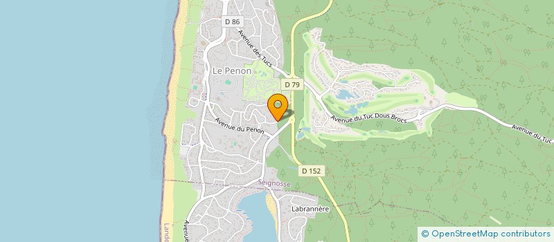 localisation de l'entreprise SCI SANLIO  SEIGNOSSE