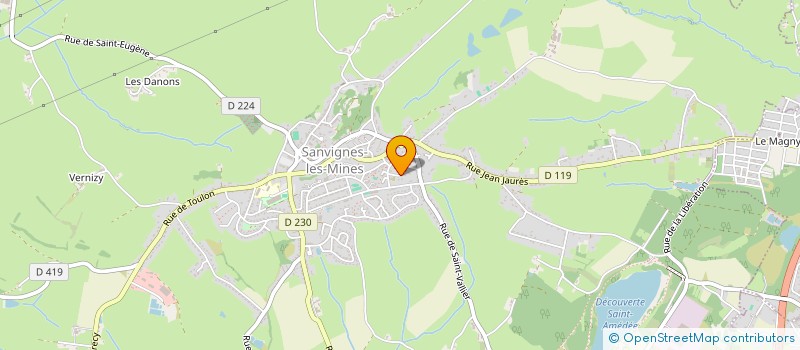 localisation de l'entreprise SCI SANMINES LA VIGNE  SANVIGNES-LES-MINES