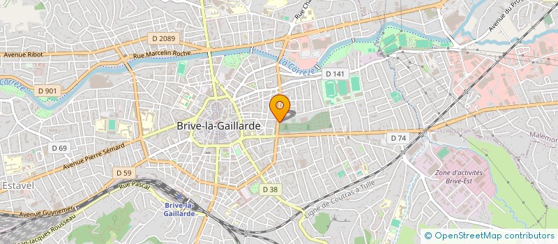 localisation de l'entreprise SCI SANP à BRIVE-LA-GAILLARDE