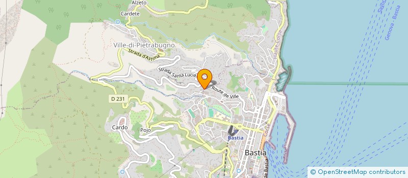 localisation de l'entreprise SCI SANPETRO LUMIO à BASTIA
