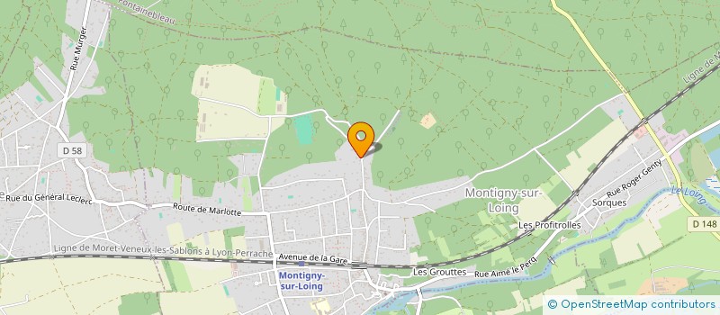 localisation de l'entreprise SCI SANPHIL  MONTIGNY-SUR-LOING