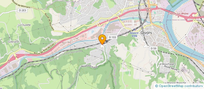 localisation de l'entreprise SCI SANR  GIVORS