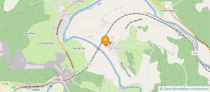 localisation de l'entreprise SCI SANREFA  LE RIOLS