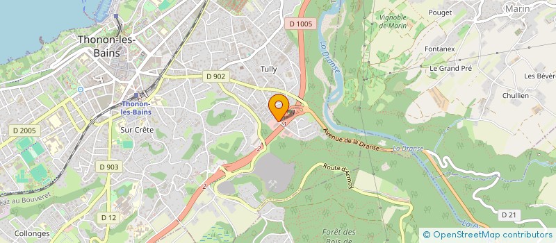 localisation de l'entreprise SCI SANS FIL à THONON-LES-BAINS