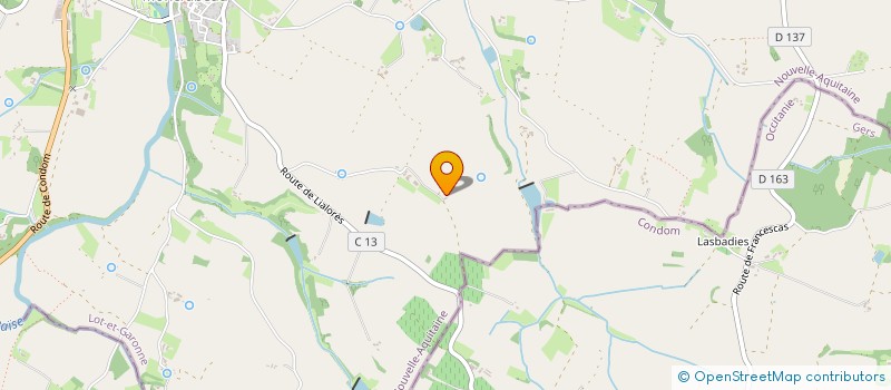 localisation de l'entreprise SCI SANSAN DE LARIOU  CALIGNAC