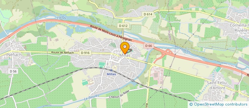 localisation de l'entreprise SCI SANSE  MILLAS