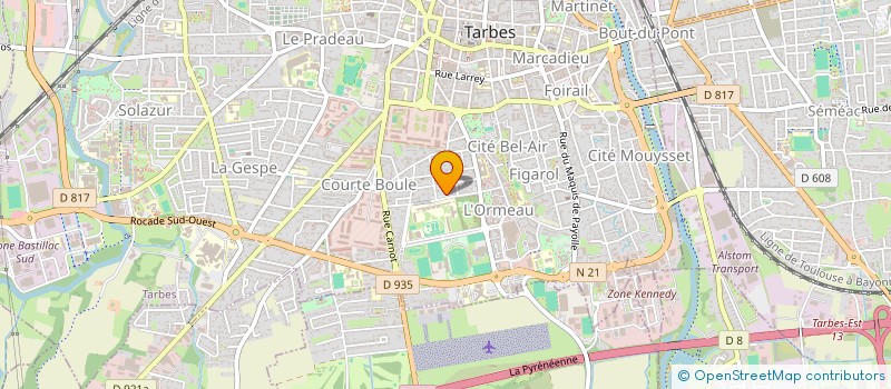 localisation de l'entreprise SCI SANSO  TARBES