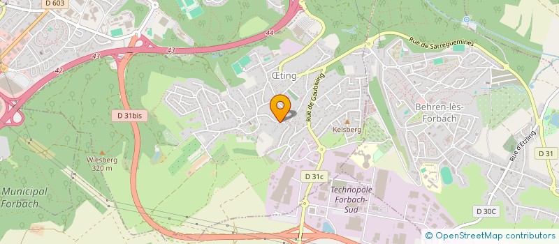 localisation de l'entreprise SCI SANSOF  TING