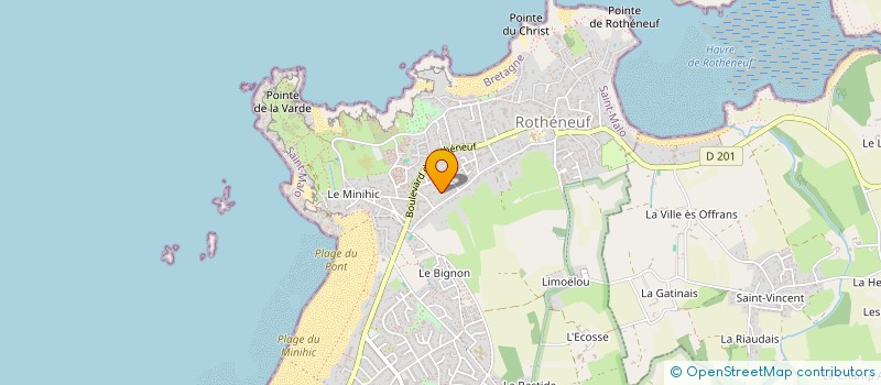 localisation de l'entreprise SCI SANSTEVANA  SAINT-MALO