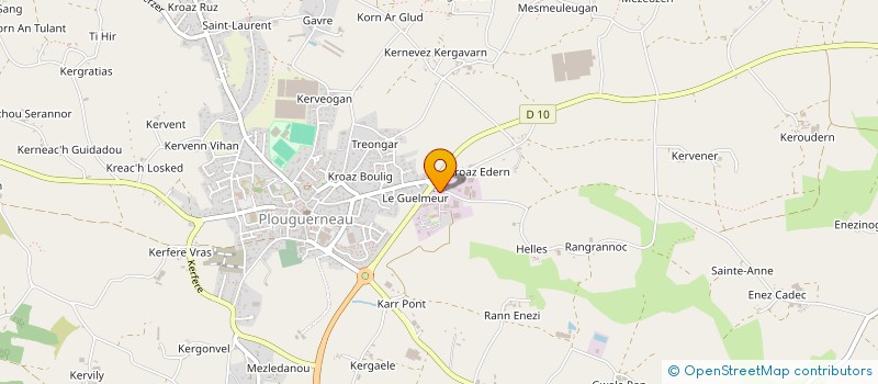 localisation de l'entreprise SCI SANT GWELTAS  PLOUGUERNEAU