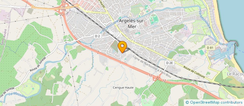 localisation de l'entreprise SCI SANT JORDI  ARGELES-SUR-MER