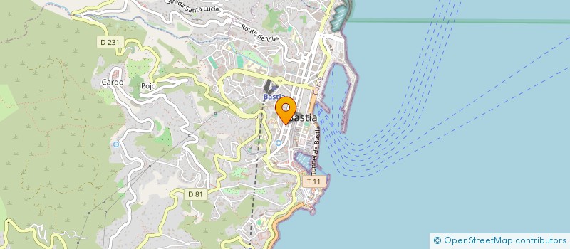 localisation de l'entreprise SCI SANTA à BASTIA