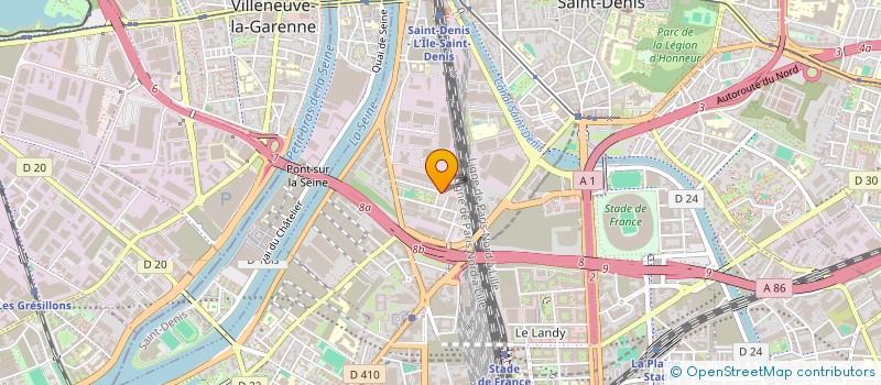 localisation de l'entreprise SCI SANTA  SAINT-DENIS