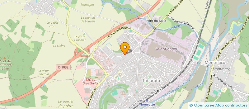 localisation de l'entreprise SCI SANTA CHIARA  THOUROTTE