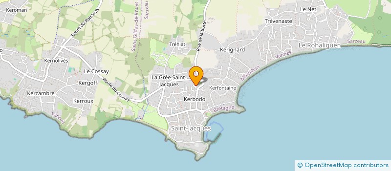 localisation de l'entreprise SCI SANTACRUZ ATELIER  SARZEAU