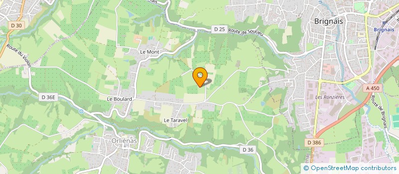 localisation de l'entreprise SCI SANTANA  ORLIENAS