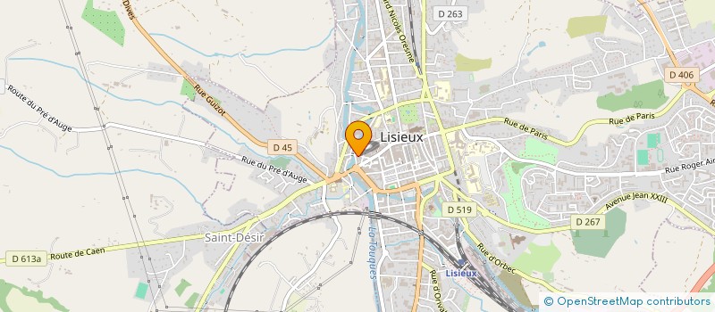 localisation de l'entreprise SCI SANTAS à LISIEUX