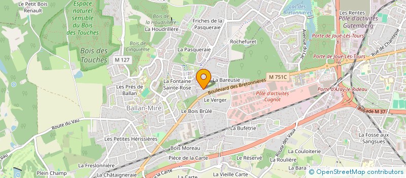 localisation de l'entreprise SCI SANTE 37  JOUE-LES-TOURS