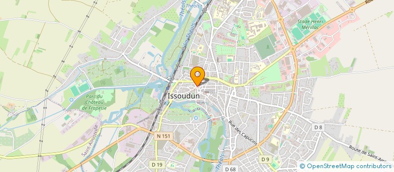 localisation de l'entreprise SCI SANTE à ISSOUDUN