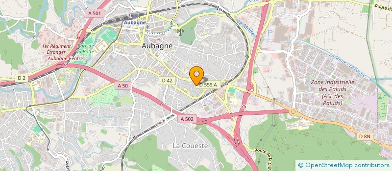 localisation de l'entreprise SCI SANTE + à AUBAGNE