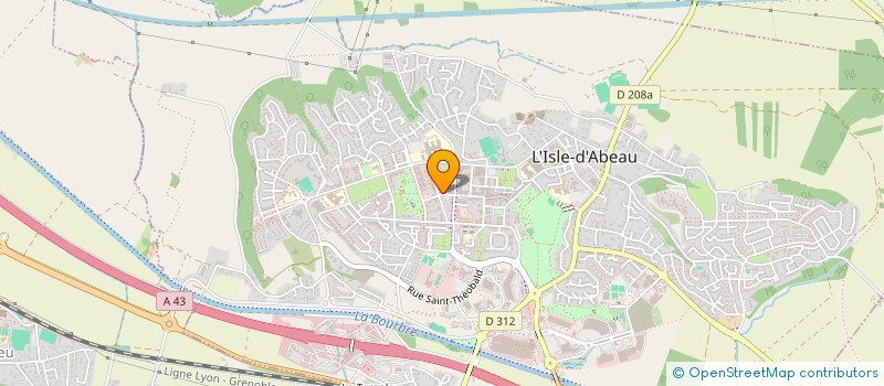 localisation de l'entreprise SCI SANTE ALPES  L'ISLE-D'ABEAU