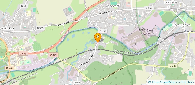 localisation de l'entreprise SCI SANTE DU BLANC RIEUX  ROUSIES