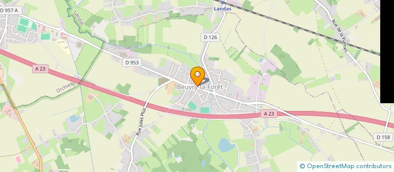 localisation de l'entreprise SCI SANTE ET BIEN ETRE  BEUVRY-LA-FORET