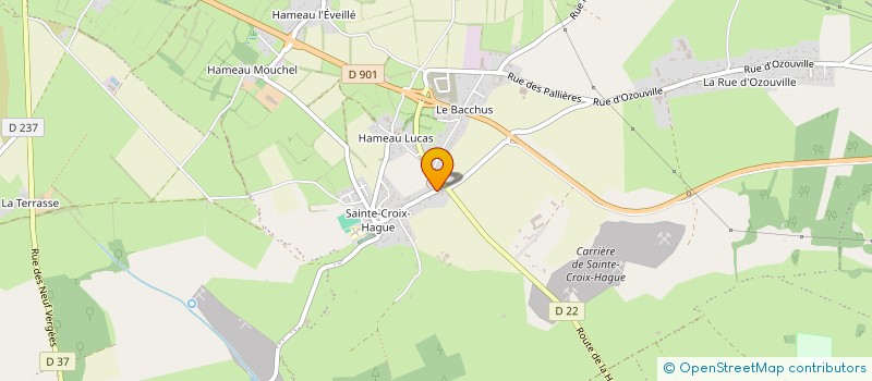 localisation de l'entreprise SCI SANTE ET SOINS DE LA HAGUE  LA HAGUE