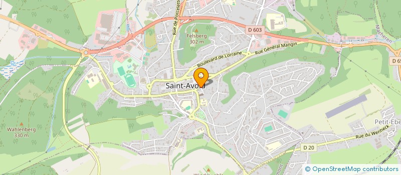 localisation de l'entreprise SCI SANTE MOSELLE  SAINT-AVOLD