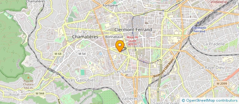 localisation de l'entreprise SCI SANTE PASTEUR  CLERMONT-FERRAND