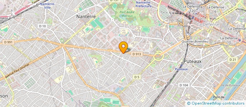 localisation de l'entreprise SCI SANTE SERVICE  NANTERRE