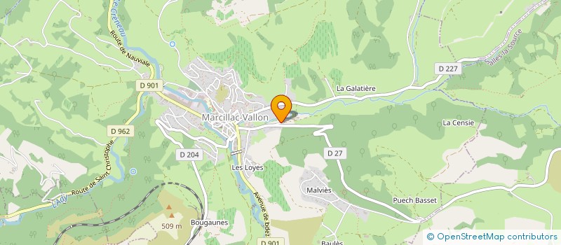 localisation de l'entreprise SCI SANTE-VALLON  SAINT-CHRISTOPHE-VALLON