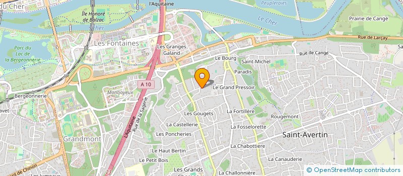 localisation de l'entreprise SCI SANTESUR  SAINT-AVERTIN