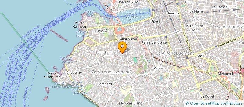 localisation de l'entreprise SCI SANTHI à MARSEILLE
