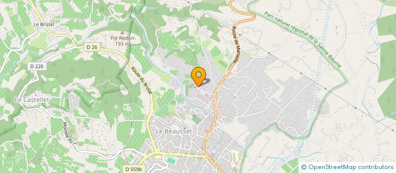 localisation de l'entreprise SCI SANTHO.1984  LE BEAUSSET