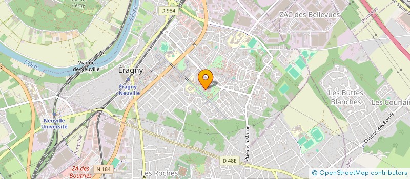 localisation de l'entreprise SCI SANTHO  ERAGNY