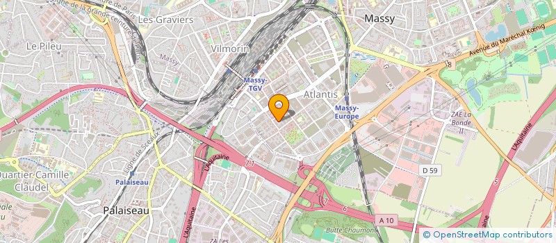 localisation de l'entreprise SCI SANTI à MASSY