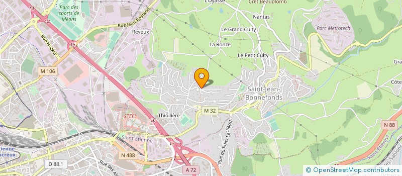 localisation de l'entreprise SCI SANTIAMO  SAINT-JEAN-BONNEFONDS