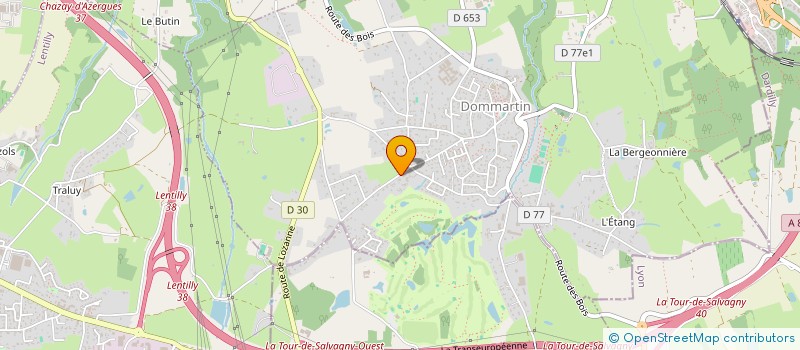 localisation de l'entreprise SCI SANTINE  DOMMARTIN
