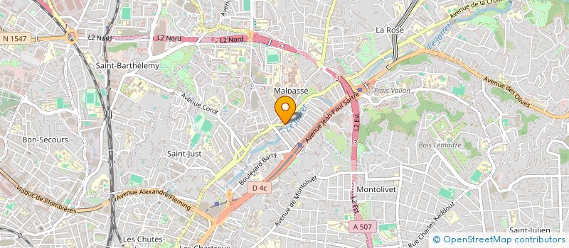 localisation de l'entreprise SCI SANTINELLE à MARSEILLE